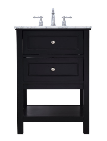 Metropolis Single Bathroom Vanity Set in Black (173|VF27024BK)