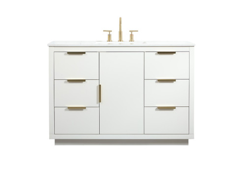 Blake Vanity Sink Set in white (173|VF19448WH)
