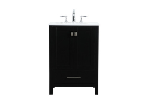 Irene Vanity Sink Set in black (173|VF18824BK)