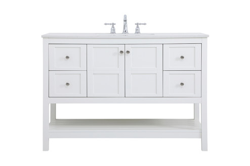 Theo Single Bathroom Vanity in White (173|VF16448WH)