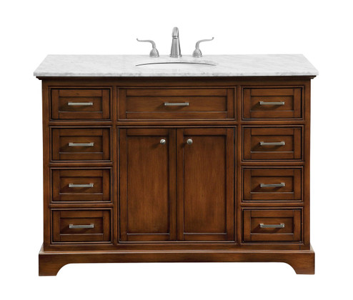 Americana Single Bathroom Vanity Set in Teak (173|VF15048TK)