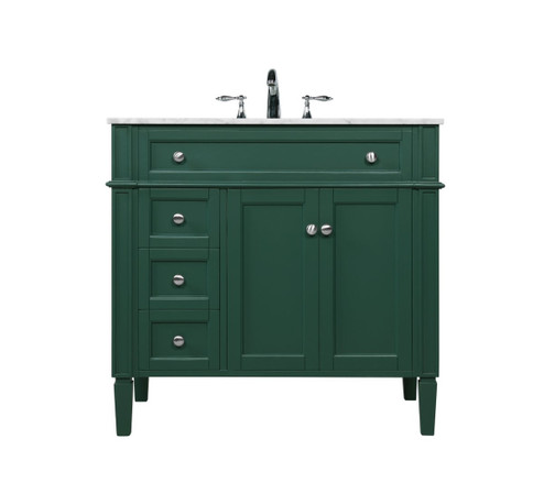 Park Avenue Single Bathroom Vanity in Green (173|VF12536GN)