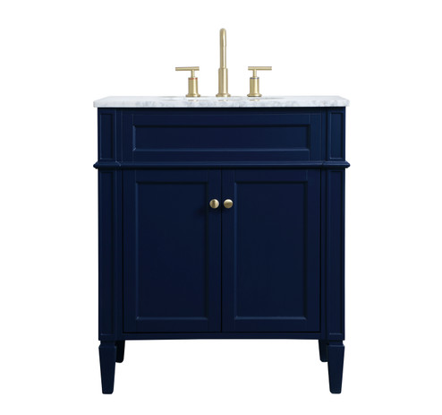 Park Avenue Single Bathroom Vanity in blue (173|VF12530BL)