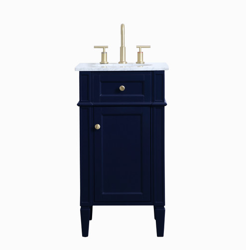 Park Avenue Single Bathroom Vanity in blue (173|VF12518BL)