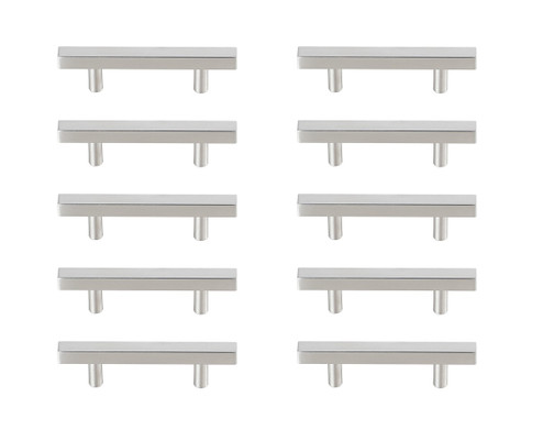 Dior Bar Pull Multipack (set of 10) in Brushed Nickel (173|PL402-3-NK-10PK)