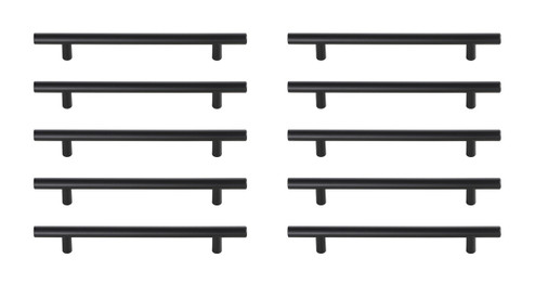 Quinn Bar Pull Multipack (set of 10) in Matte Black (173|PL400-6-MB-10PK)