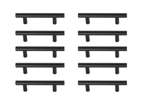 Quinn Bar Pull Multipack (set of 10) in Matte Black (173|PL400-3-MB-10PK)