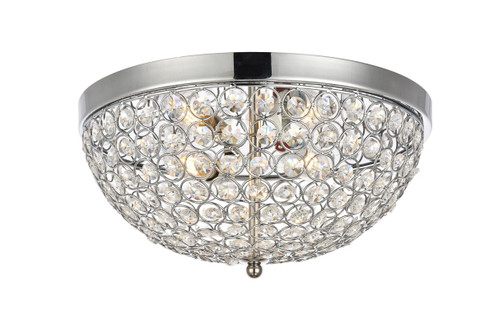 Taye Three Light Flush Mount in Chrome (173|LD5012F13C)