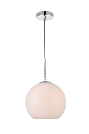 BAXTER One Light Pendant in Chrome and frosted white (173|LD2213C)