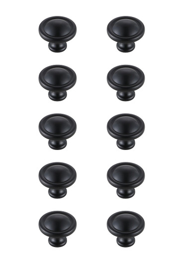 Garlande Knob Multipack (Set of 10) in Matte Black (173|KB2007-MB-10PK)