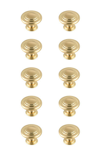 Minu Knob Multipack (Set of 10) in Brushed Gold (173|KB2006-GD-10PK)