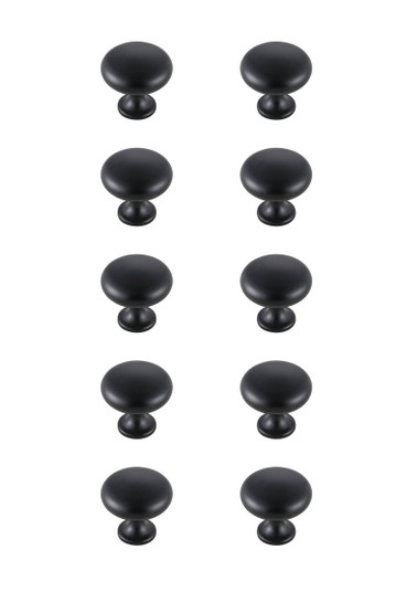 Cadon Knob Multipack (Set of 10) in Matte Black (173|KB2002-MB-10PK)