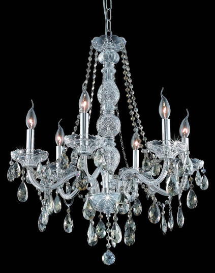 Verona Six Light Chandelier in Chrome (173|7956D24C-GT/RC) Verona Six Light Chandelier in Chrome (173|7956D24C-GT/RC)