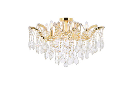 Maria Theresa Six Light Flush Mount in Gold (173|2800F24G/RC)