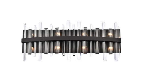 Serena Eight Light Bath Sconce in black (173|2200W30BK)