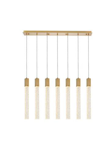 Weston Seven Light Pendant in satin gold (173|2066S42SG)