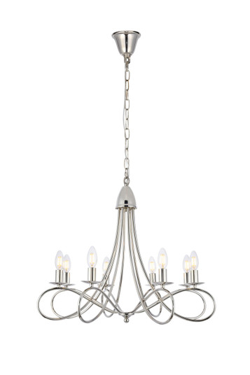 Lyndon Eight Light Pendant in Polished Nickel (173|1452D28PN)