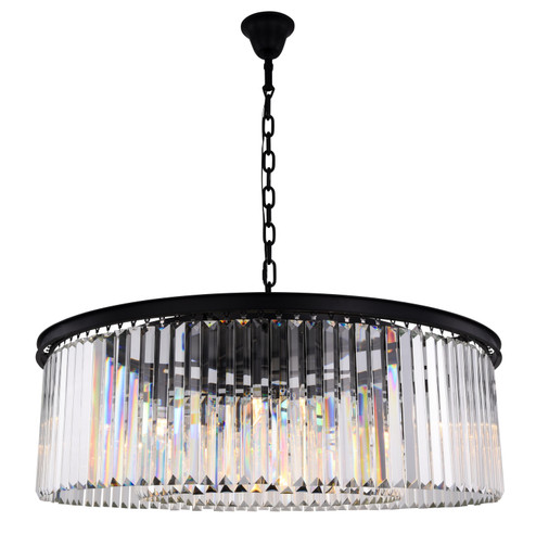 Sydney Ten Light Chandelier in Matte Black (173|1238G43MB/RC)