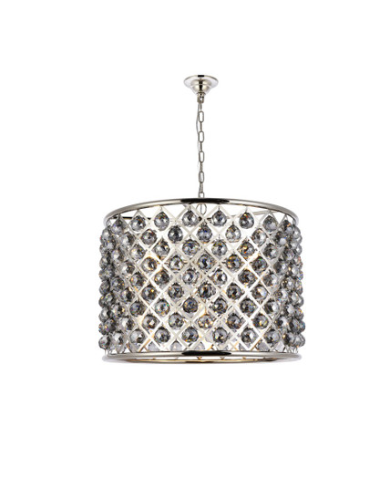 Madison Eight Light Chandelier in Polished Nickel (173|1206D27PN-SS/RC)