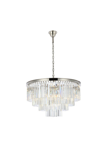 Sydney 17 Light Chandelier in Polished nickel (173|1201D32PN/RC)