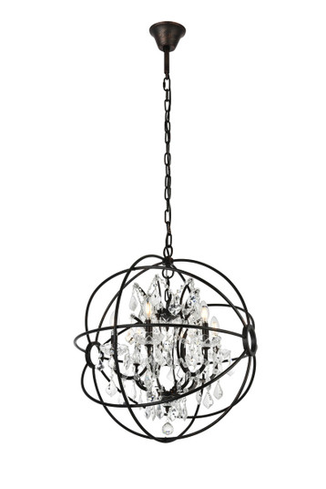 Geneva Six Light Chandelier in Dark Bronze (173|1130D25DB/RC)