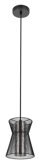 Maseta One Light Mini Pendant in Structured Black (217|99633A)