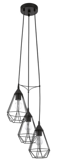 Tarbes Three Light Pendant in Matte Black (217|94191A)