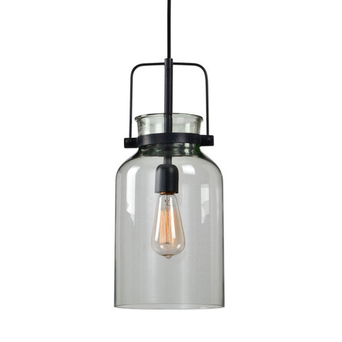 Lansing One Light Mini Pendant in Textured Black (52|22101)