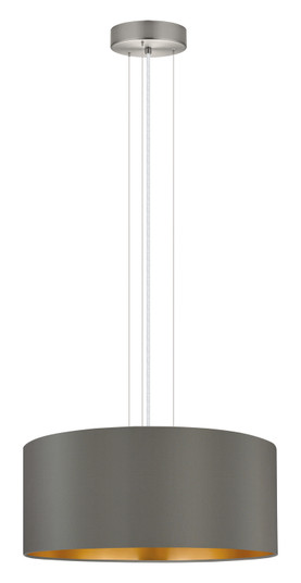 Maserlo Three Light Pendant in Satin Nickel (217|31608A)