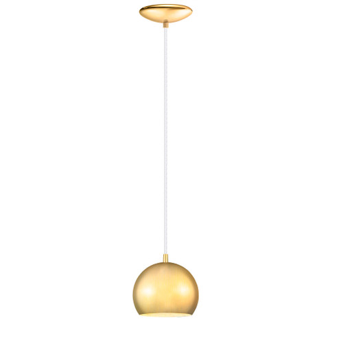 Petto One Light Mini Pendant in Brushed Gold (217|204669A)