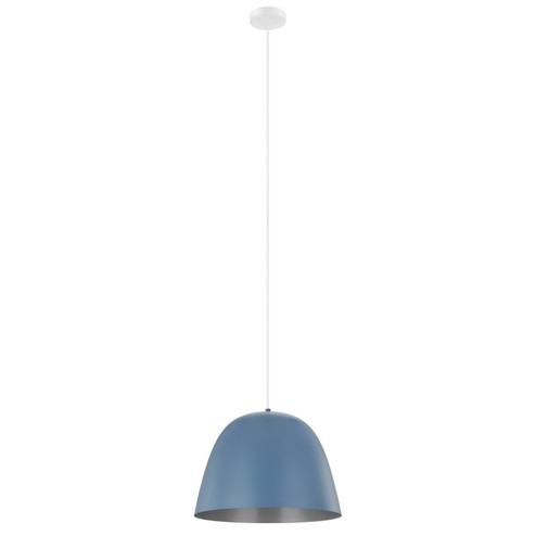 Coretto-P One Light Pendant in Dark Blue, Silver (217|204081A)