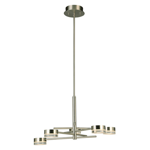 Transton LED Chandelier in Brushed Nickel (217|203969A)