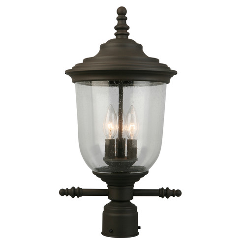 Pinedale Three Light Outdoor Post Mount in Matte Bronze (217|202878A)