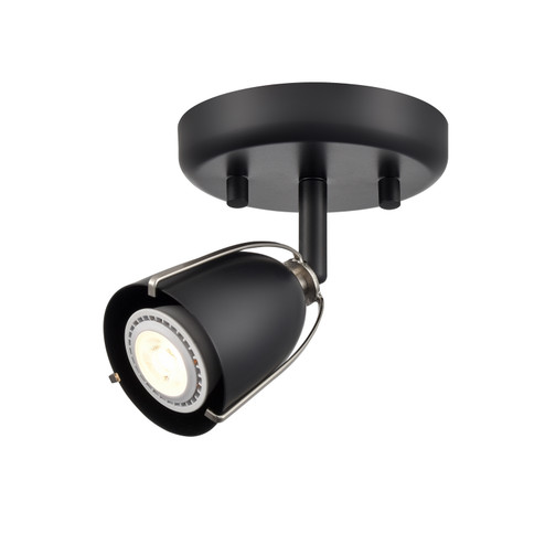 Saguenay One Light Track in Ebony And Satin Nickel (214|DVP47381EB+SN)