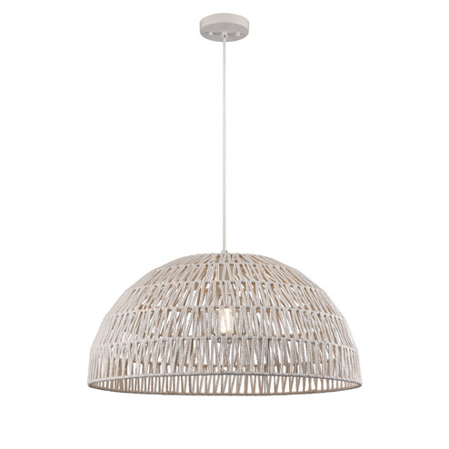 Lac Du Bonnet One Light Pendant in Matte White And White Yarn (214|DVP44218MW-WY)