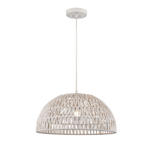 Lac Du Bonnet One Light Pendant in Matte White And White Yarn (214|DVP44208MW-WY)