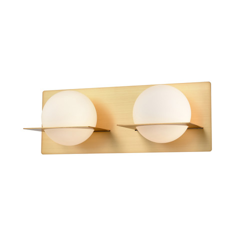 Io Two Light Vanity in Venetian Brass With Half Opal Glass (214|DVP0922VBR-OP)