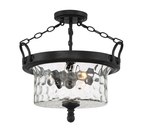 Amilla Three Light Semi-Flush Mount in Natural Iron (43|92311-NI)