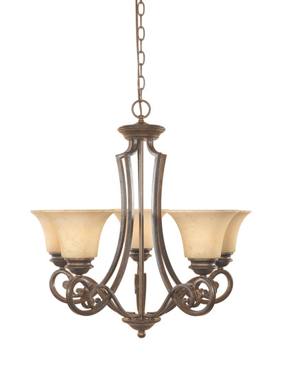 Mendocino Five Light Chandelier in Forged Sienna (43|81885-FSN)