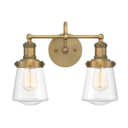 Taylor Two Light Bath Bar in Old Satin Brass (43|69502-OSB)