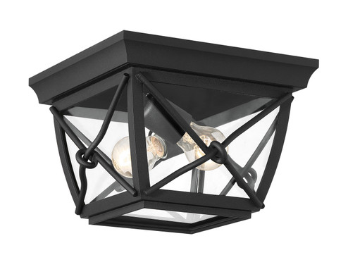 Belmont Two Light Flushmount in Black (43|34835-BK)