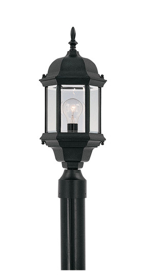 Devonshire One Light Post Lantern in Black (43|2976-BK)
