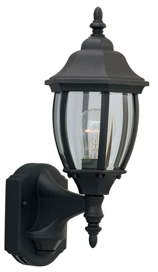 Tiverton One Light Wall Lantern - Motion Detector in Black (43|2420MD-BK)