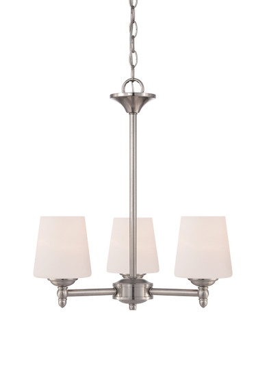 Darcy Three Light Chandelier in Brushed Nickel (43|15006-3-35)