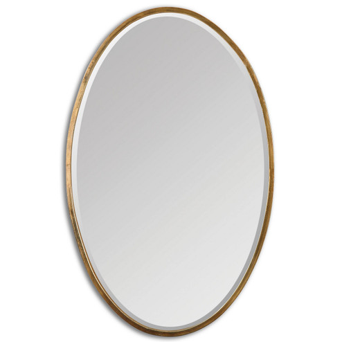 Herleva Oval Mirror in Antiqued Gold (52|12894)