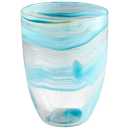 Vase in Sky Blue And White (208|09451)