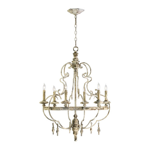 Davinci Six Light Chandelier in Persian White (208|04160)