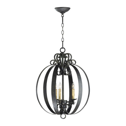 Julian Three Light Pendant in Hammered Bronze (208|04158)