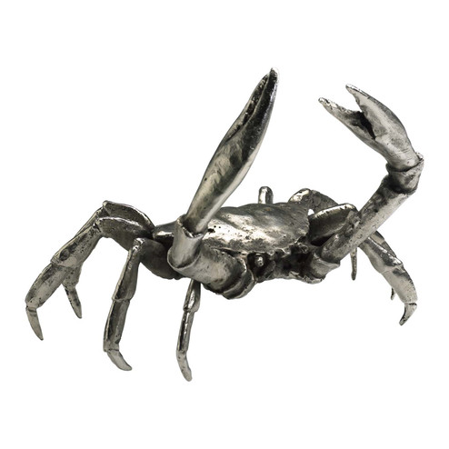 Large Crab Sculpture in Silver Leaf (208|01897)