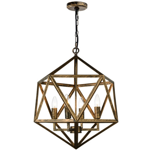 Amazon Four Light Pendant in Antique Forged Copper (401|9641P20-4-128)